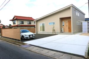 浜田市 駐車場拡張工事 外構施工事例