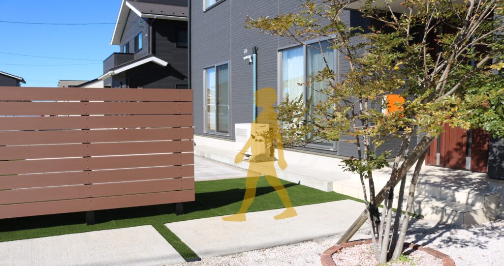 浜田市 外構リフォーム 庭を囲うフェンス施工事例