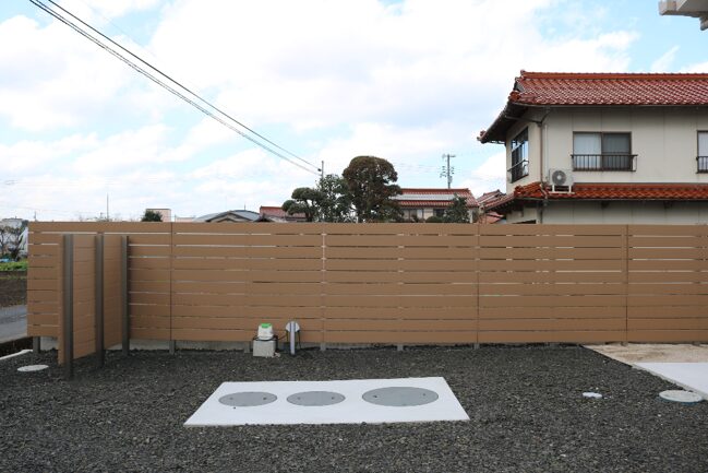 浜田市 外構リフォーム 玄関前アプローチとフェンス施工事例