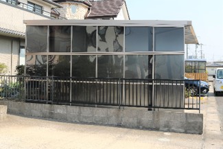 浜田市で施工したソルディーポートのカーポート